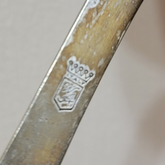 Vintage Silver Plate Ornate Salad Serving Set - Picture 5 of 8